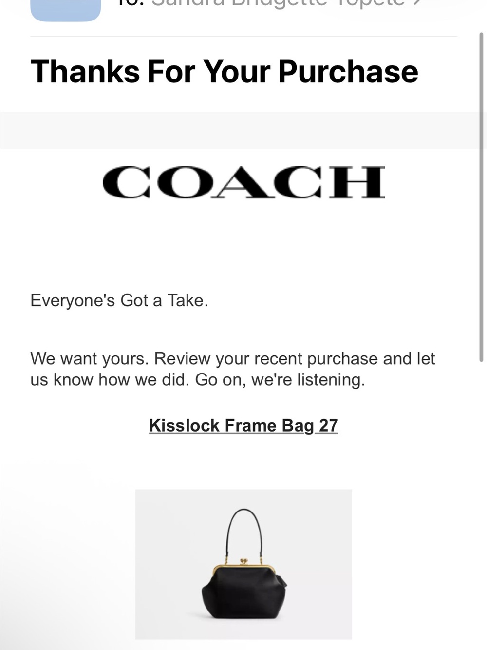 Coach Gray Leather Tote with Gold Chain Handles - Picture 8 of 8